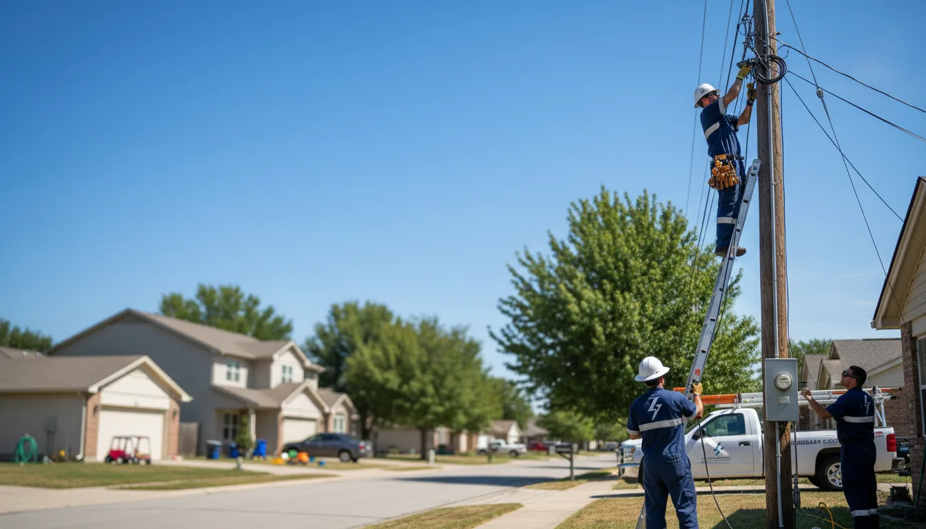Residential electrician providing installation services in Grapeland, TX